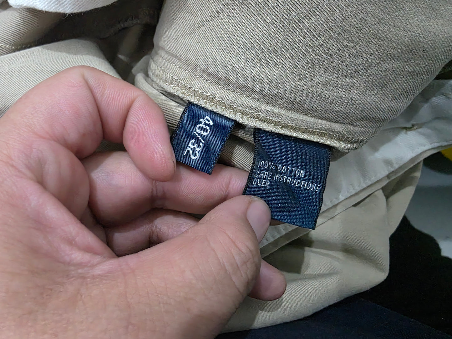 Pantalon Ralph Lauren 40x32 Recto Cafe Claro (Usado)