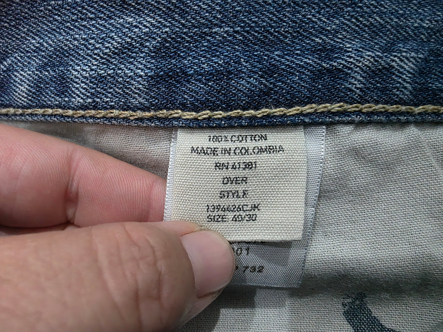 Pantalon Carhartt 40x30 Relaxed Recto Azul Claro (Usado)