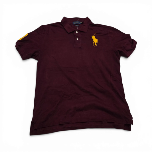 Playera Polo Ralph Lauren Adolescente Xl 18-20 Vino Pony (Usado)