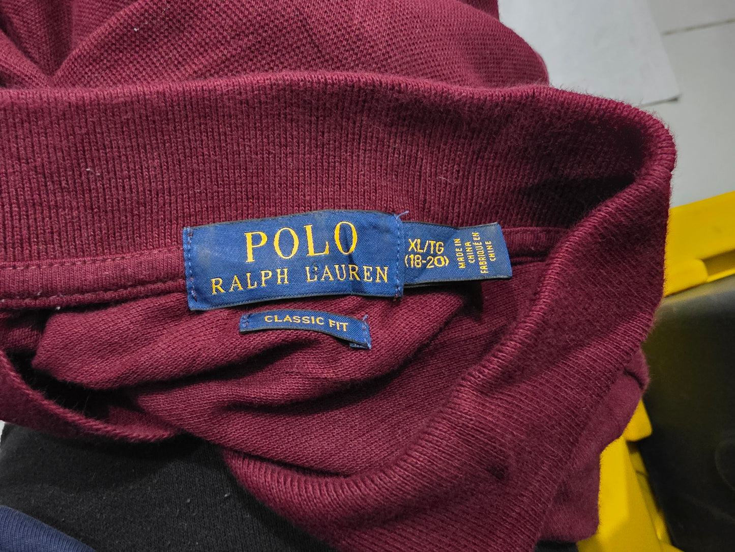 Playera Polo Ralph Lauren Adolescente Xl 18-20 Vino Pony (Usado)