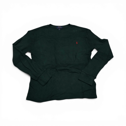 Playera Ralph Lauren Adolescente L 14-16 Manga Larga Verde (Usado)