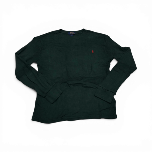 Playera Ralph Lauren Adolescente L 14-16 Manga Larga Verde (Usado)