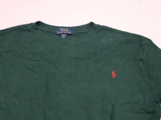 Playera Ralph Lauren Adolescente L 14-16 Manga Larga Verde (Usado)