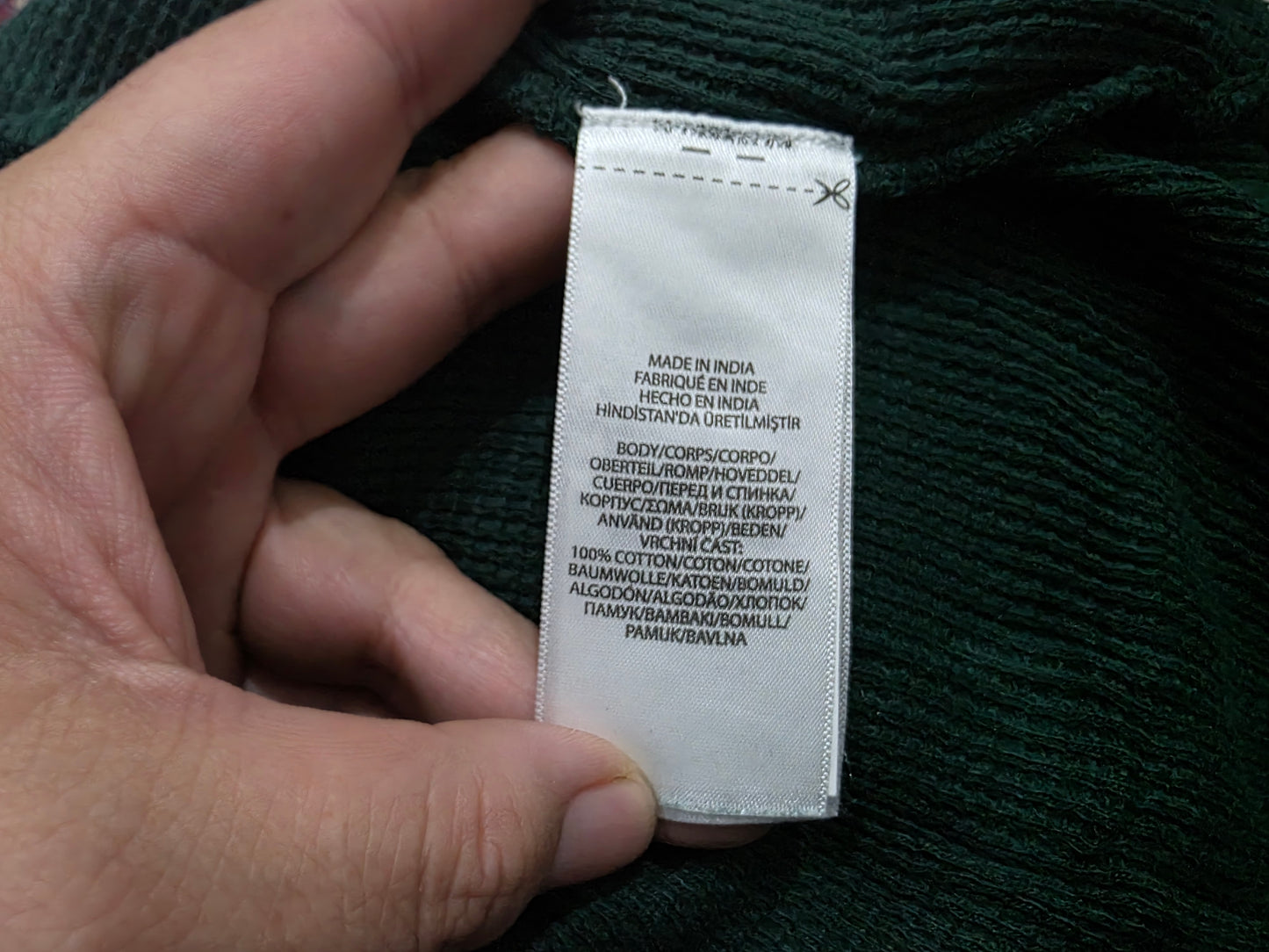 Playera Ralph Lauren Adolescente L 14-16 Manga Larga Verde (Usado)