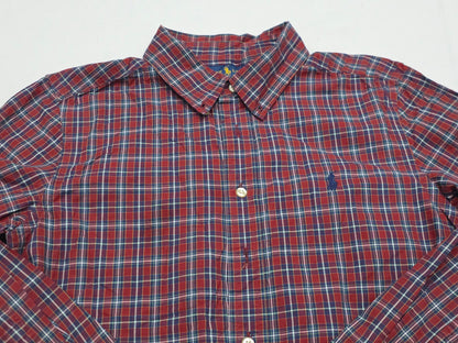 Camisa Ralph Lauren Adolescente L 14-16 Vino Cuadro (Usado)