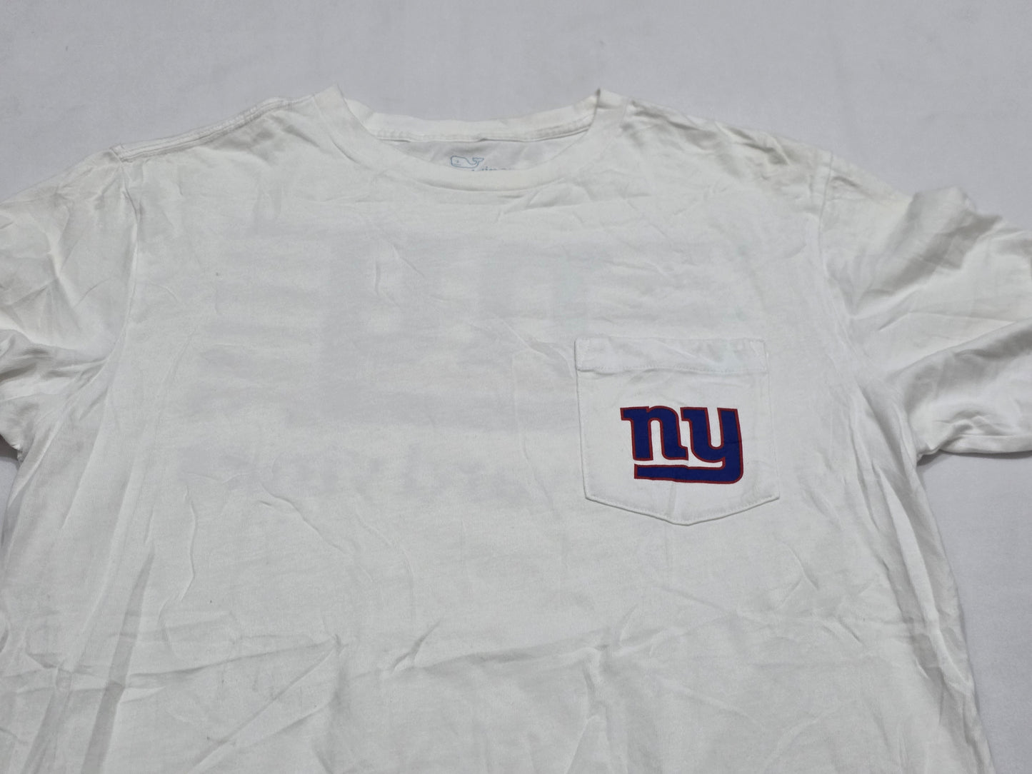 Playera Vineyard Vines Chico S Blanca Ny Giants (Usado)