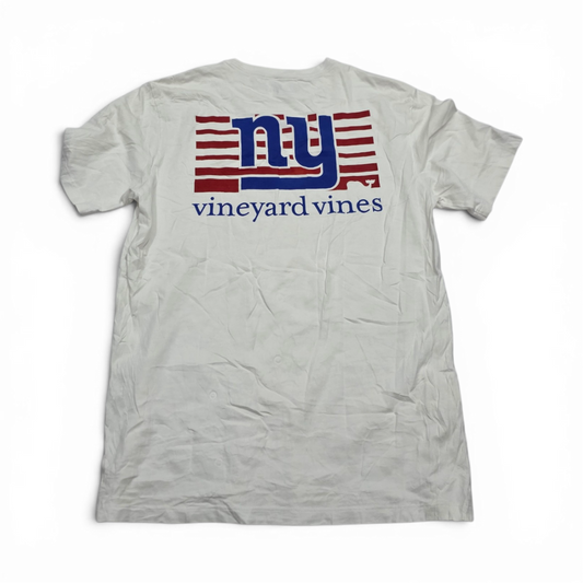 Playera Vineyard Vines Chico S Blanca Ny Giants (Usado)