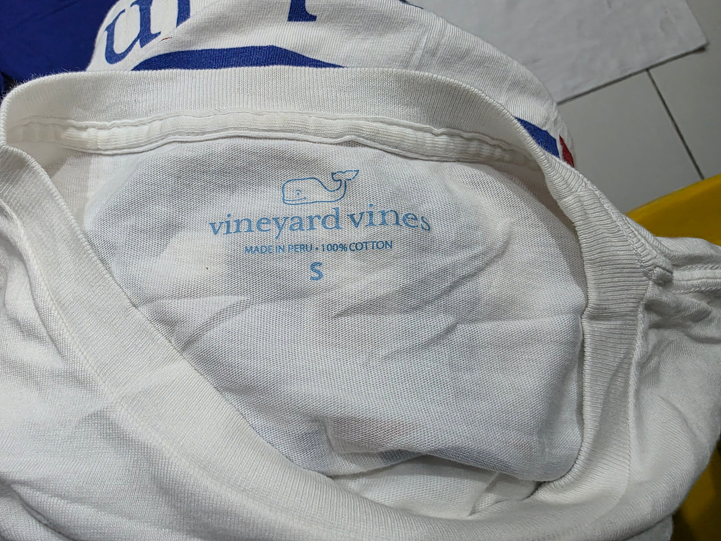 Playera Vineyard Vines Chico S Blanca Ny Giants (Usado)