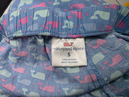 Pijama Vineyard Vines Chico S Azul Claro Ballenas (Usado)