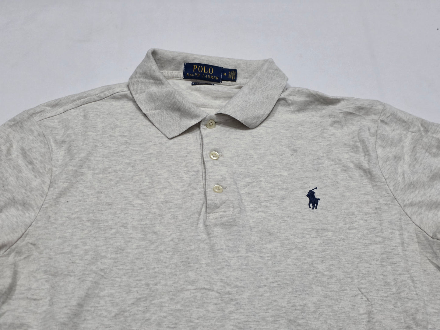 Playera Polo Ralph Lauren Mediana M Gris Classic Fit (Usado)