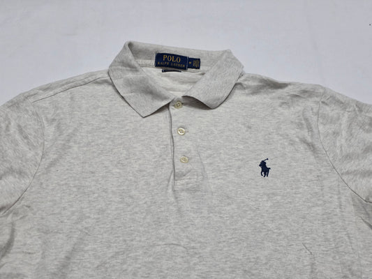 Playera Polo Ralph Lauren Mediana M Gris Classic Fit (Usado)