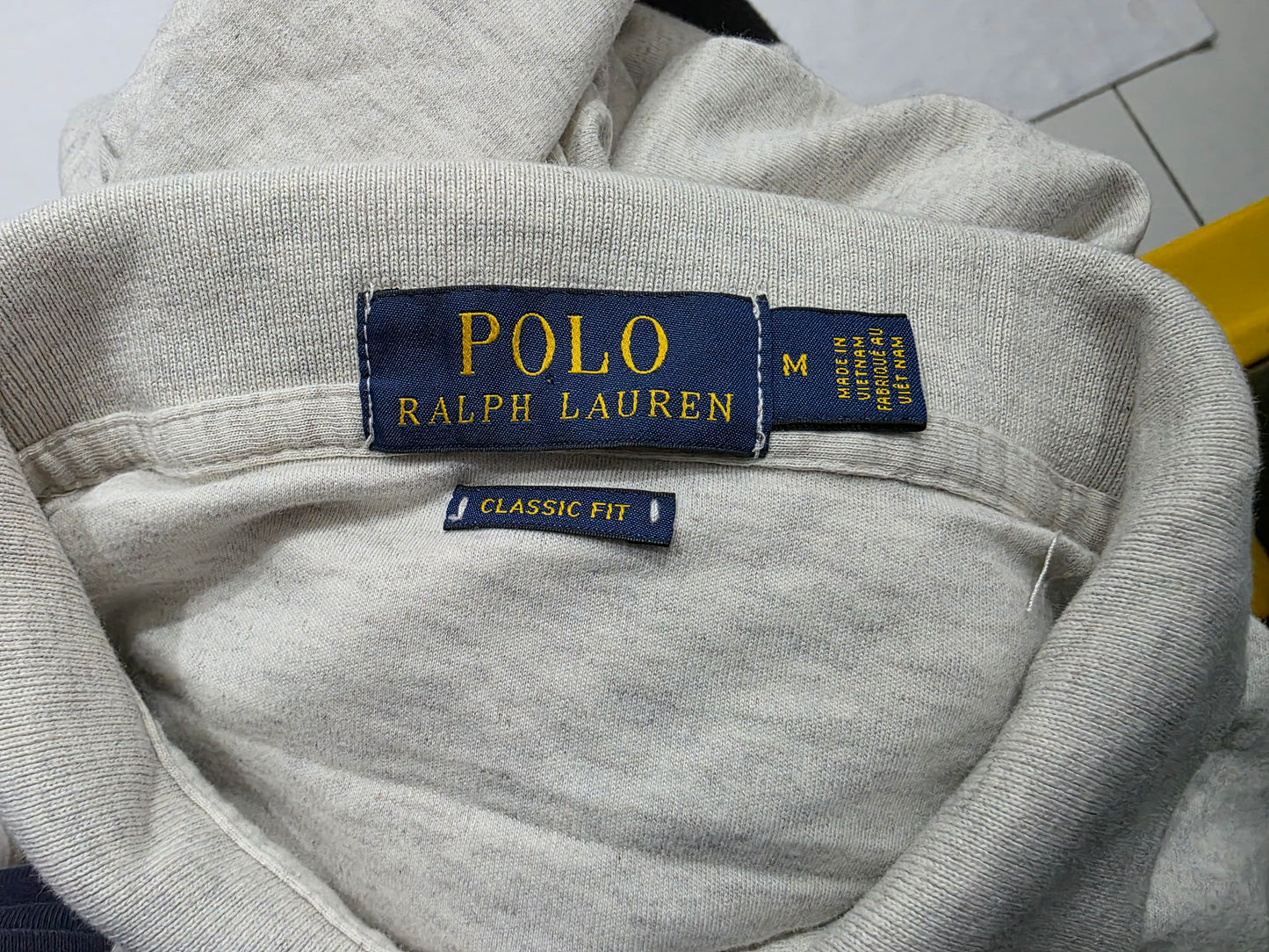 Playera Polo Ralph Lauren Mediana M Gris Classic Fit (Usado)