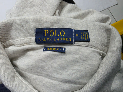 Playera Polo Ralph Lauren Mediana M Gris Classic Fit (Usado)