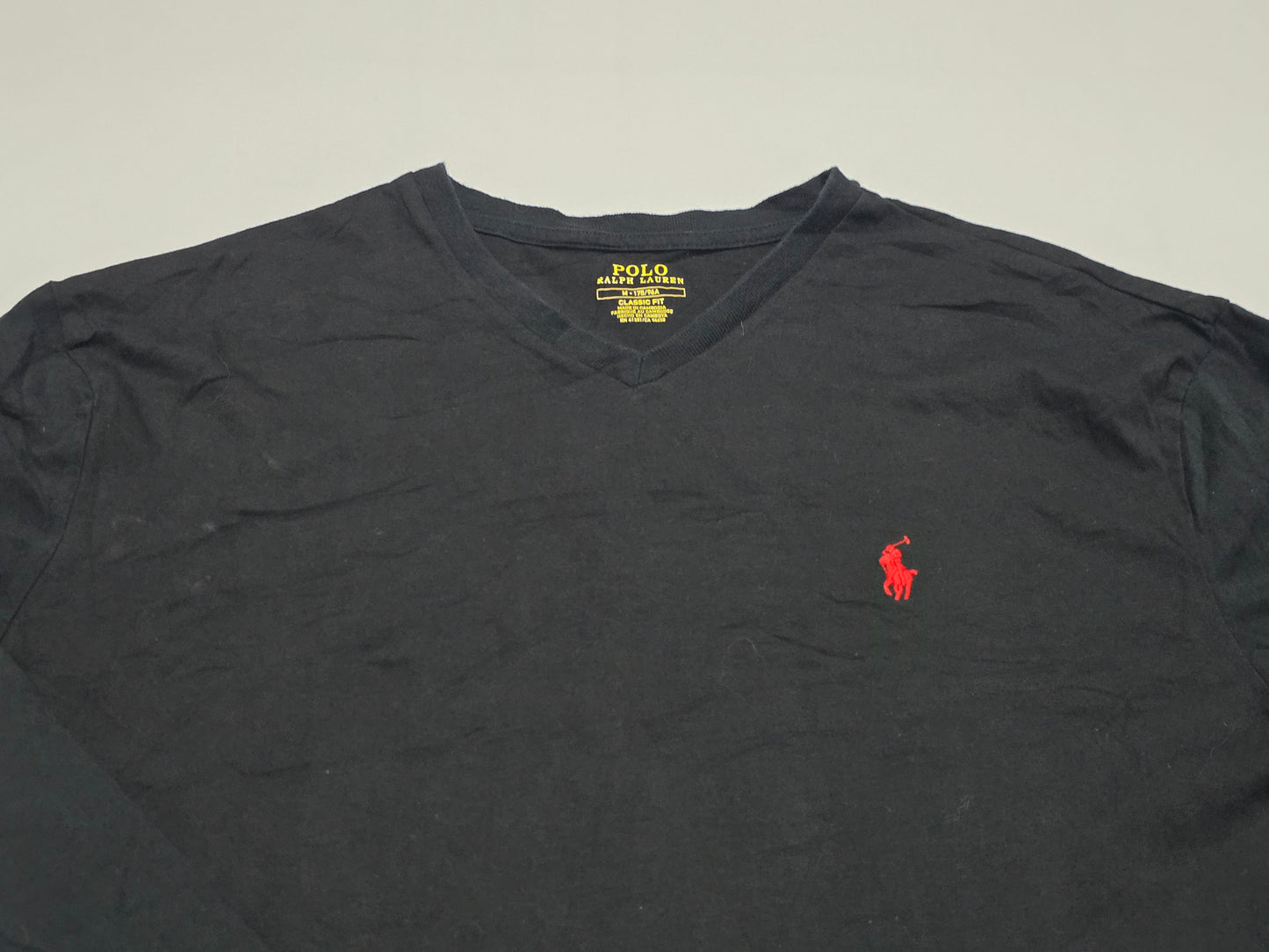 Playera Ralph Lauren Mediana M Classic Fit Negro Manga Larga (Usado)
