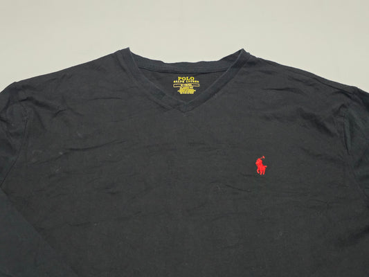 Playera Ralph Lauren Mediana M Classic Fit Negro Manga Larga (Usado)