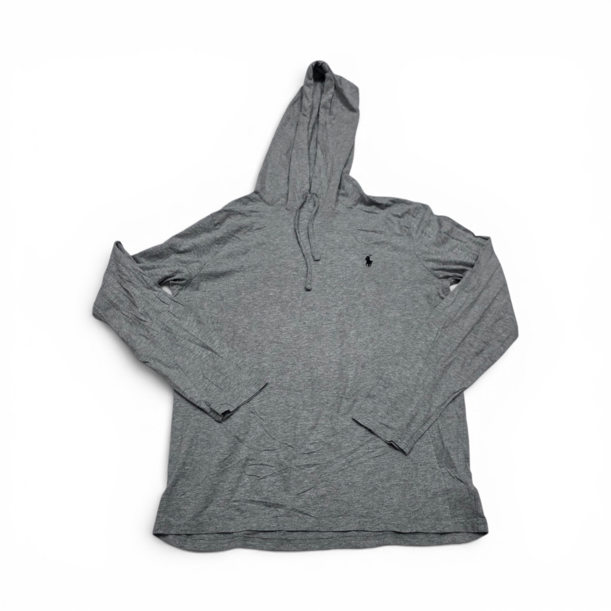Playera Ralph Lauren Mediana M Gris Con Gorro Manga Larga (Usado)