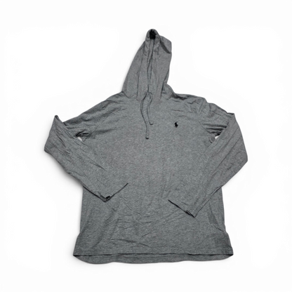 Playera Ralph Lauren Mediana M Gris Con Gorro Manga Larga (Usado)