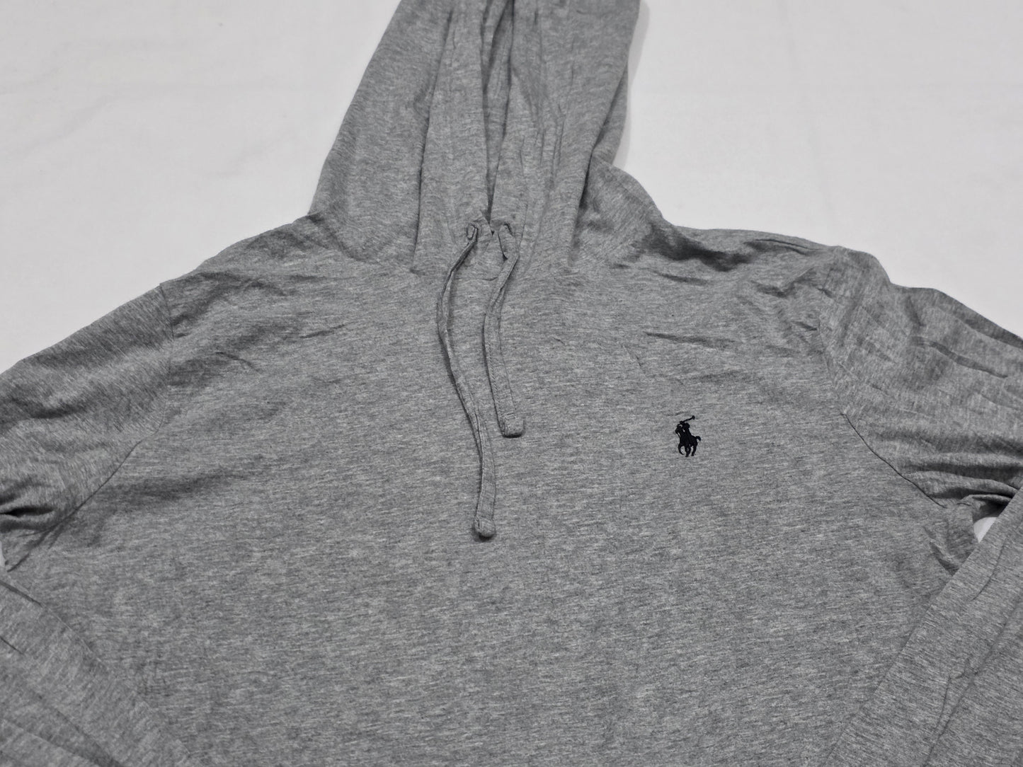 Playera Ralph Lauren Mediana M Gris Con Gorro Manga Larga (Usado)