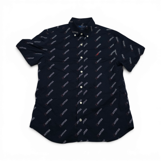 Camisa Manga Corta Nautica Mediana M Navtech Stretch Azul (Usado)