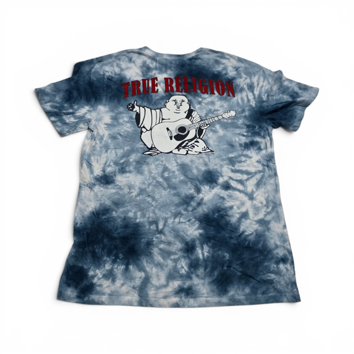 Playera True Religion Mediana M Azul Y Blanco (Usado)