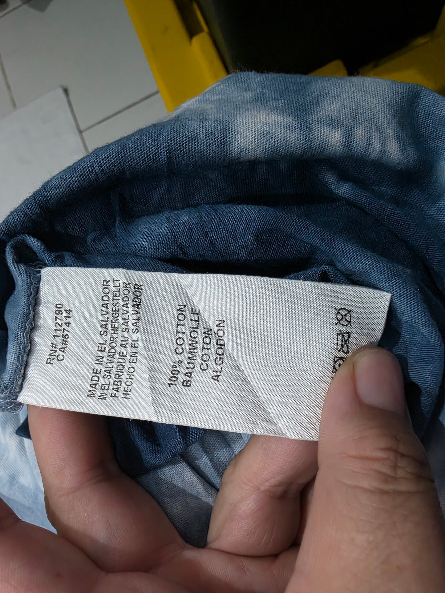 Playera True Religion Mediana M Azul Y Blanco (Usado)