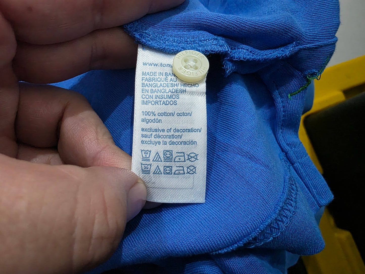 Playera Polo Tommy Hilfiger Mediana M Azul (Usado)