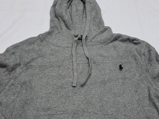 Sudadera Ralph Lauren Mediana M Gris Pony Negro (Usado)