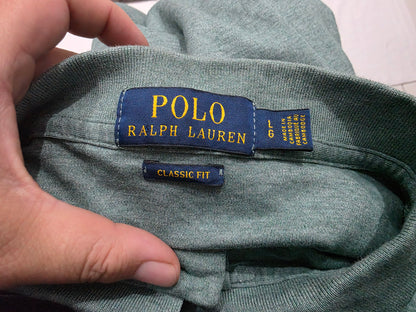Playera Polo Ralph Lauren Grande L Classic Fit Verde (Usado)