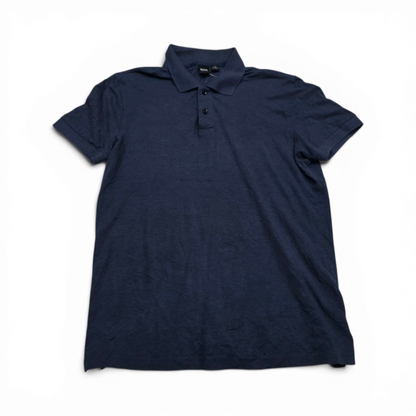 Playera Polo Boss Grande L Azul (Usado)