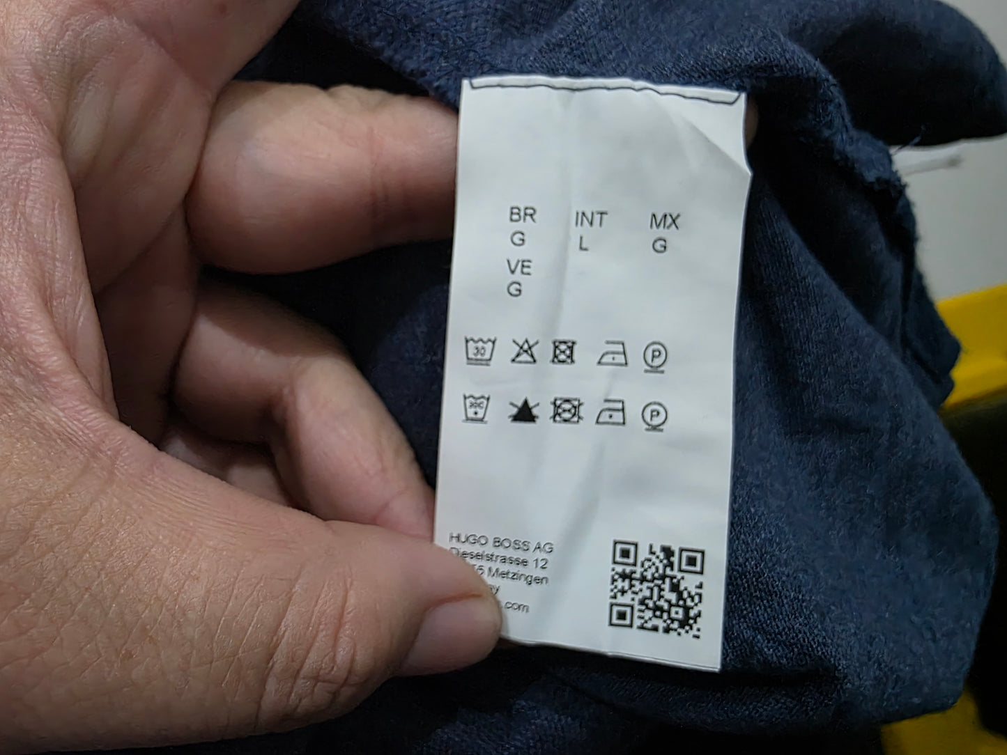 Playera Polo Boss Grande L Azul (Usado)
