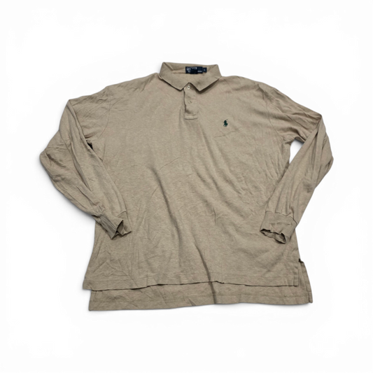 Playera Manga Larga Polo Ralph Lauren Grande Cafe Pony Verde (Usado)
