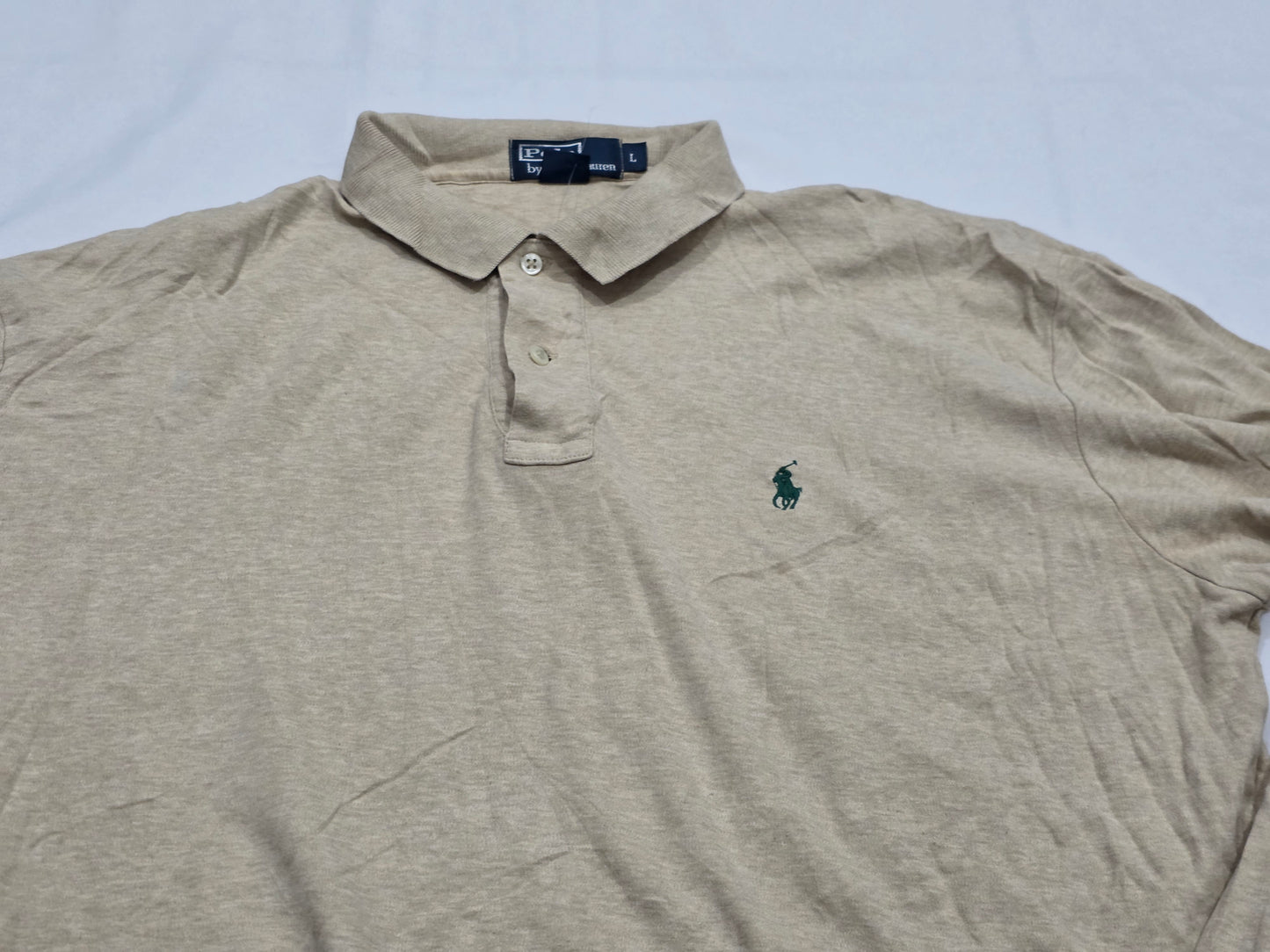 Playera Manga Larga Polo Ralph Lauren Grande Cafe Pony Verde (Usado)