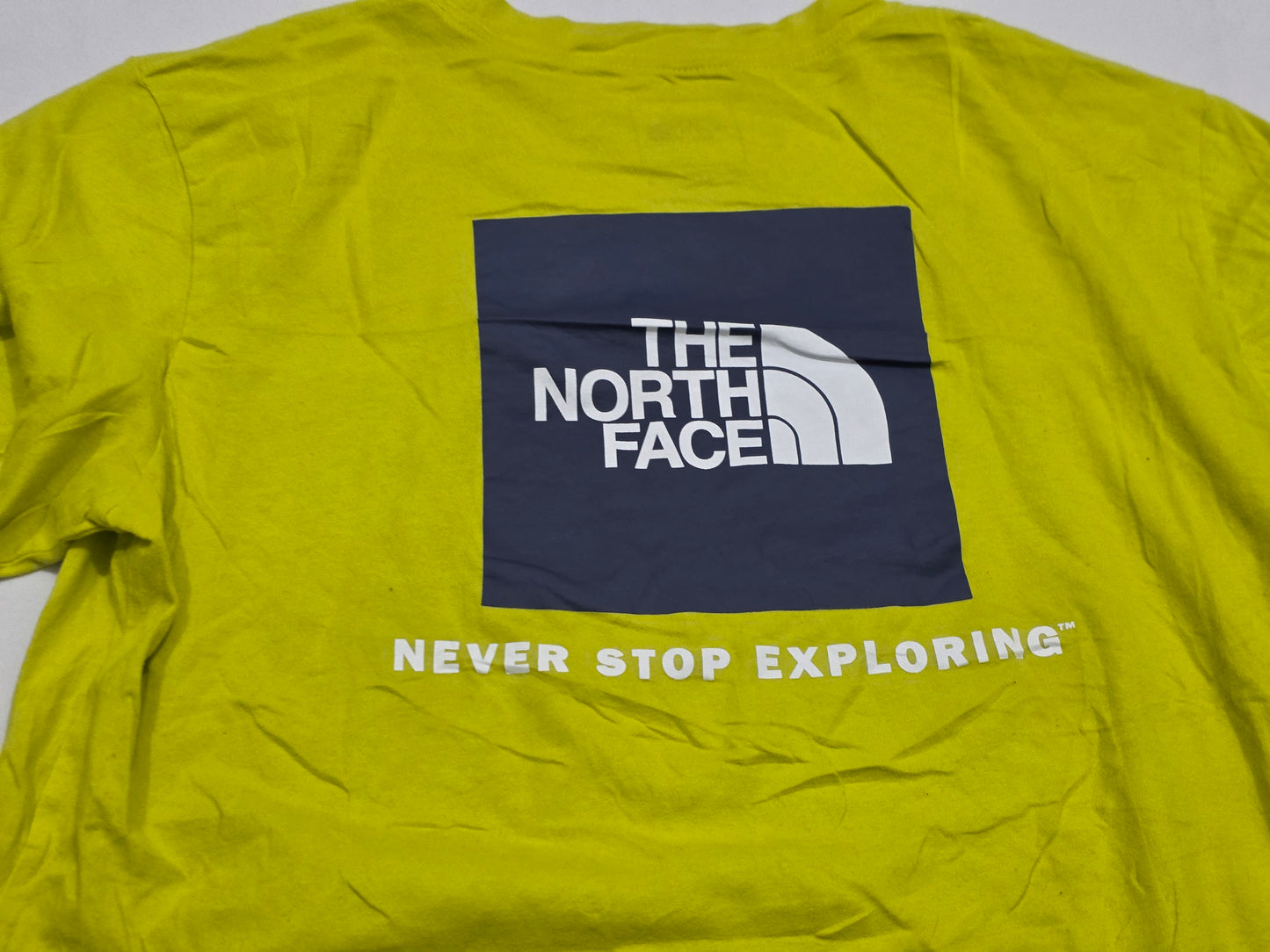 Playera The North Face Grande L Verde Limon (Usado)