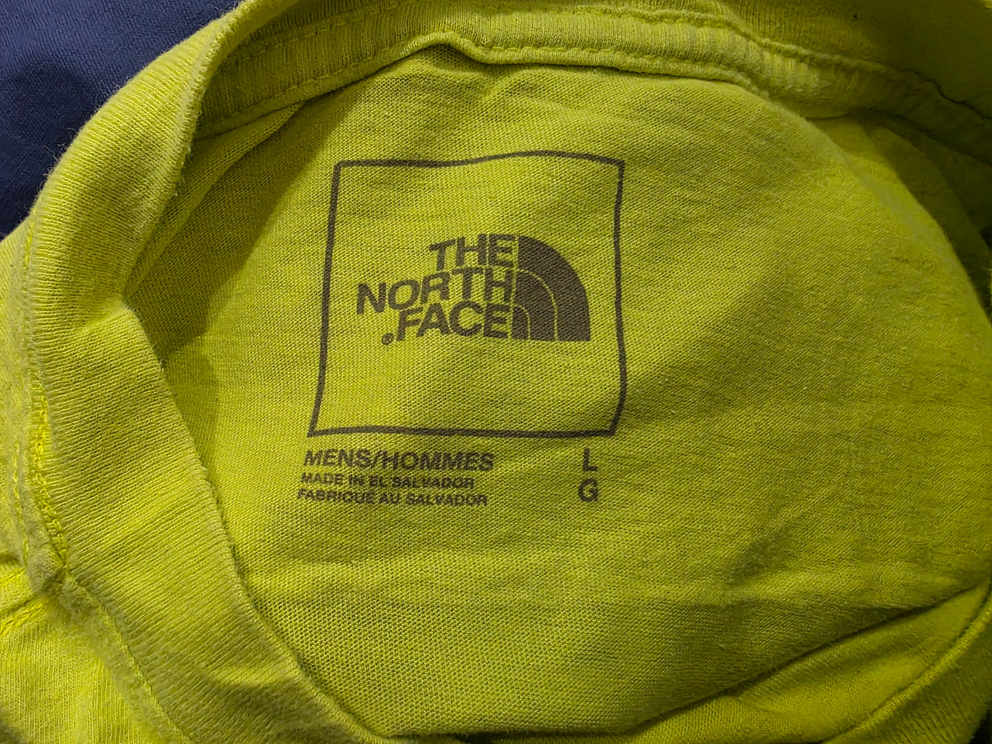 Playera The North Face Grande L Verde Limon (Usado)