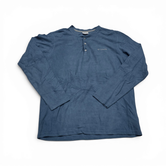 Playera Manga Larga Columbia Grande L Azul (Usado)
