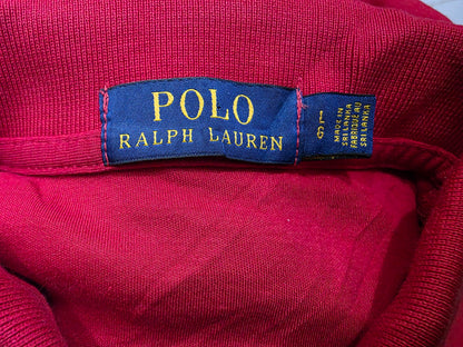 Playera Polo Ralph Lauren Grande L Rojo Pony Azul (Usado)