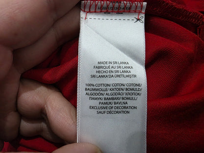 Playera Polo Ralph Lauren Grande L Rojo Pony Azul (Usado)