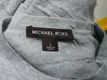 Sueter Michael Kors Grande L Gris Cuello Redondo (Usado)
