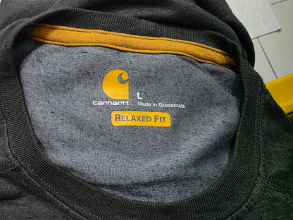 Playera Carhartt Grande L Gris Oscuro Relaxed Fit (Usado)