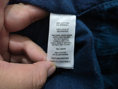 Camisa Vineyard Vines Grande L Cuadro Azul Franela (Usado)