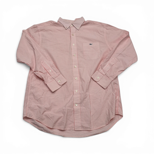 Camisa Vineyard Vines Grande L Classic Fit Lineas Rosa (Usado)