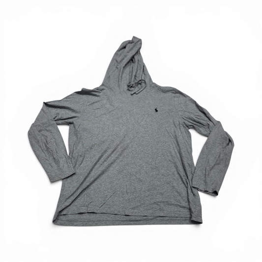 Playera Con Gorro Ralph Lauren Grande L Gris Pony Negro (Usado)