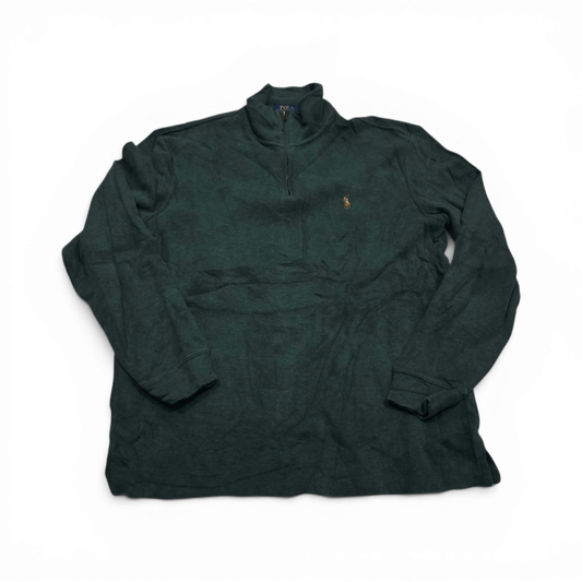 Sueter Ralph Lauren Grande L Verde Pony Colores Cierre Corto (Usado)