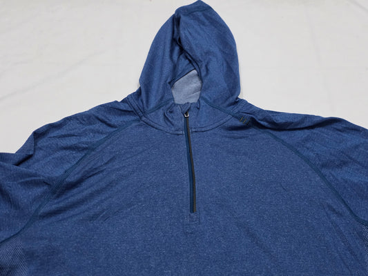 Playera Con Gorro Lululemon Grande L Azul Manga Larga (Usado)
