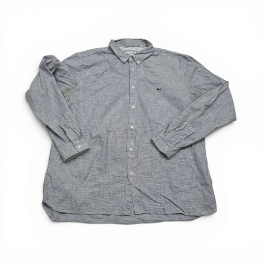 Camisa Lacoste Xgrande Slimfit Gris (Usado)