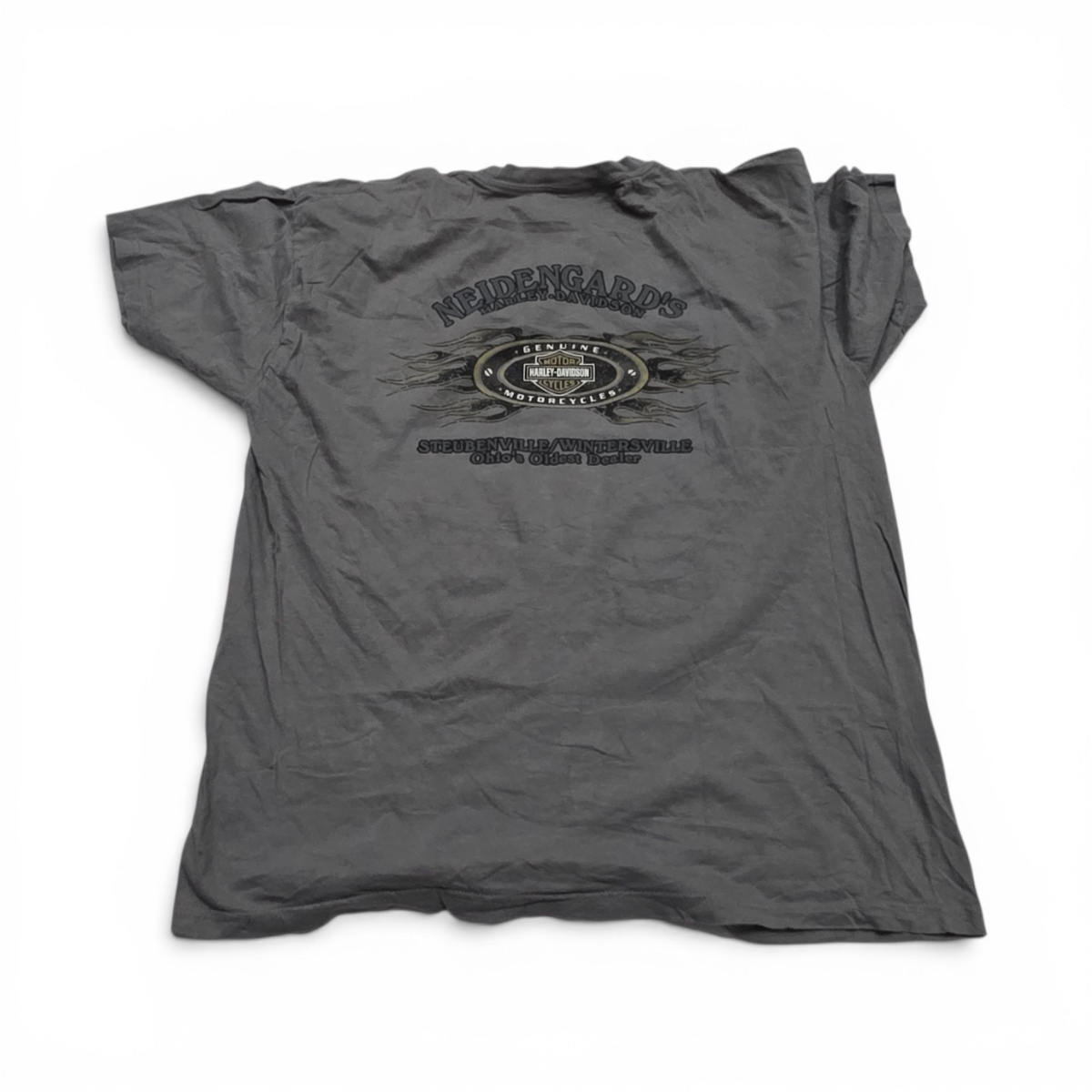 Playera Harley Davidson Xgrande Xl Gris Navidad (Usado)