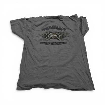 Playera Harley Davidson Xgrande Xl Gris Navidad (Usado)