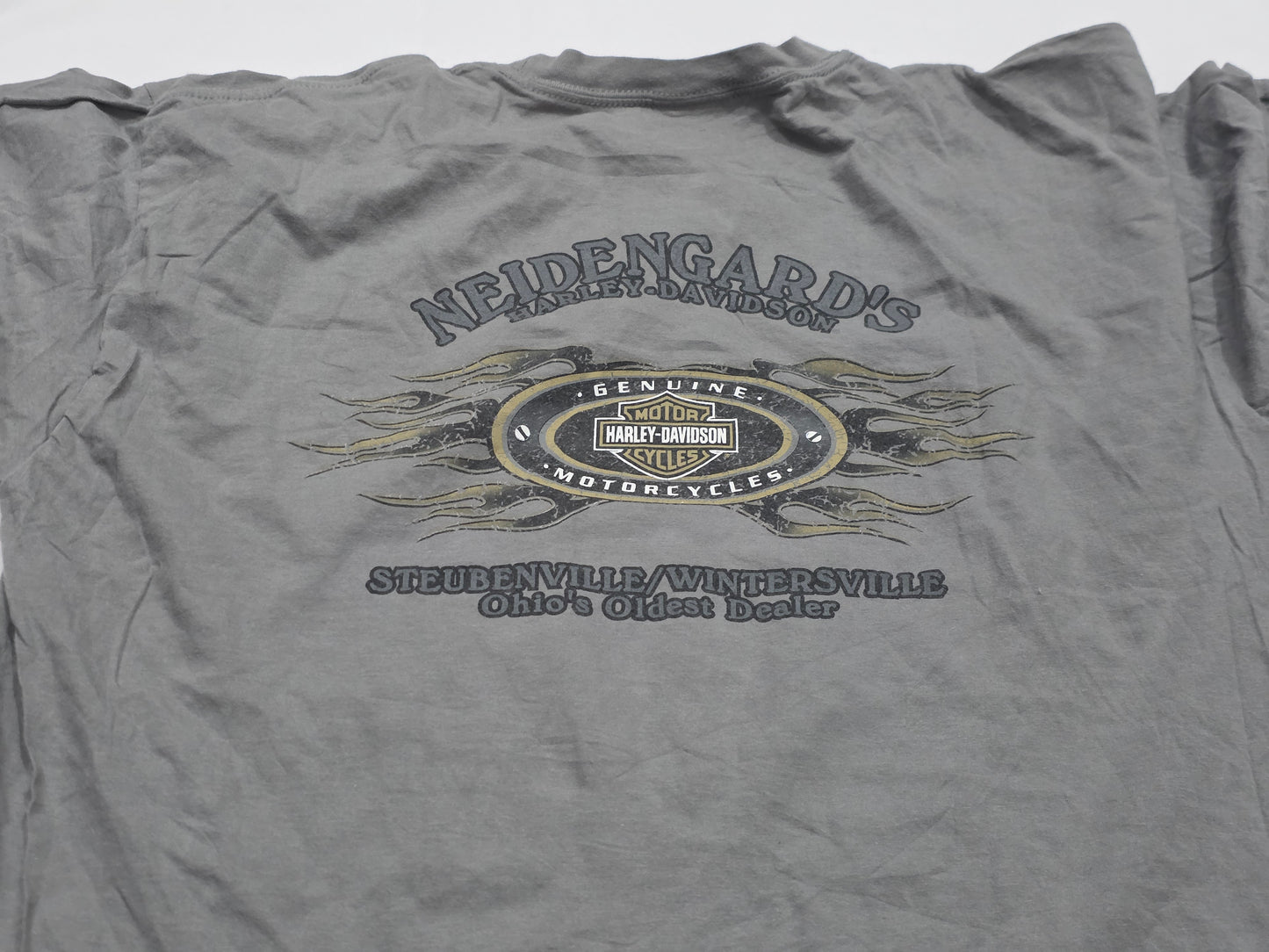 Playera Harley Davidson Xgrande Xl Gris Navidad (Usado)