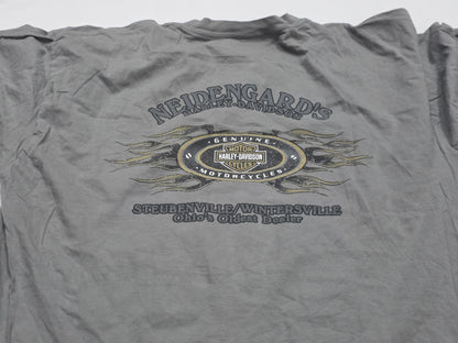 Playera Harley Davidson Xgrande Xl Gris Navidad (Usado)