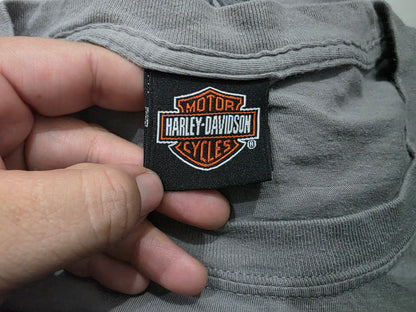 Playera Harley Davidson Xgrande Xl Gris Navidad (Usado)